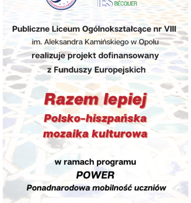 POWER- 'Ponadnarodowa mobilność uczniów’-wniosek PLO VIII w Opolu zatwierdzony!