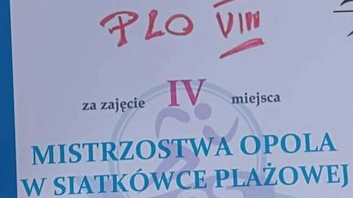 4 miejsce w Mistrzostwach „na plaży”