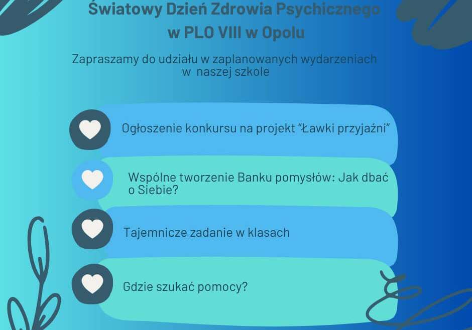 Światowy Dzień Zdrowia Psychicznego