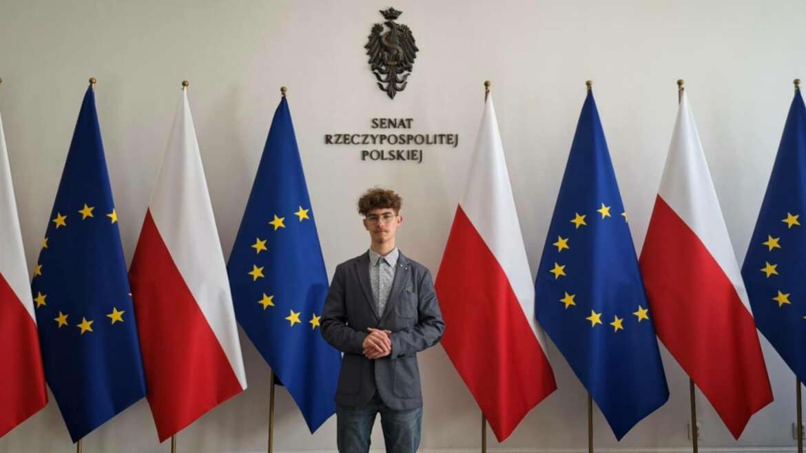 Bartosz Bednarski wziął udział w finale ogólnopolskiego konkursu: Poznajemy Senat RP