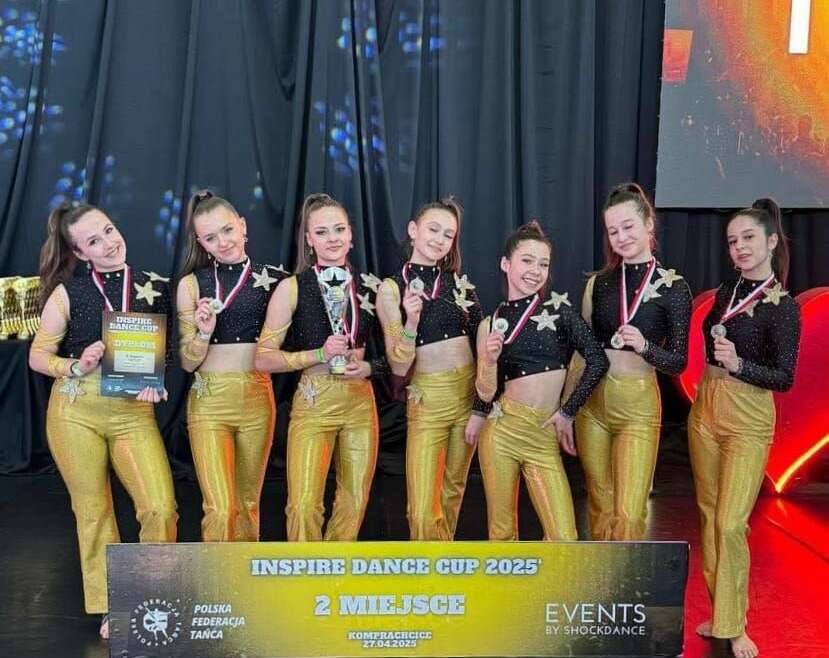 Pierwsze miejsce i dwa drugie w Show Dance na ogólnopolskich Zawodach Tańca Inspire Dance Cup 2025