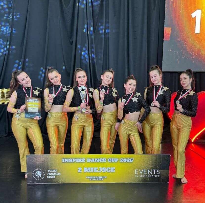 Pierwsze miejsce i dwa drugie w Show Dance na ogólnopolskich Zawodach Tańca Inspire Dance Cup 2025