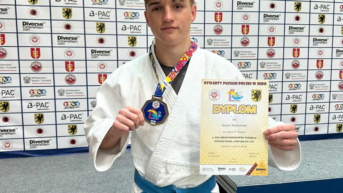 Złoty Medal dla Kacpra Kapuśniaka podczas Pucharu Polski Judo Baltic Cup 2025