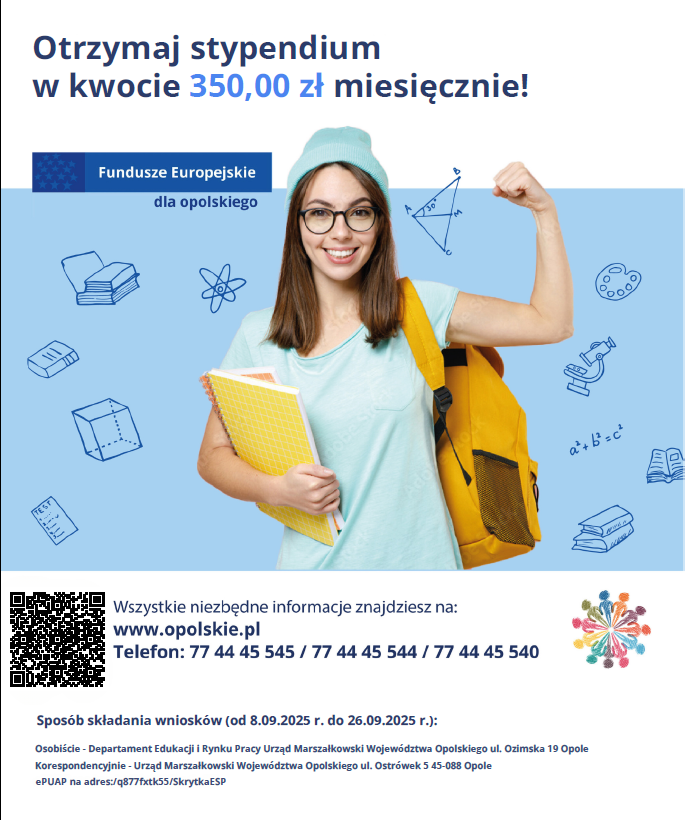 Marszałkowski Program Stypendialny dla uczniów szkół i placówek kształcenia ogólnego województwa opolskiego