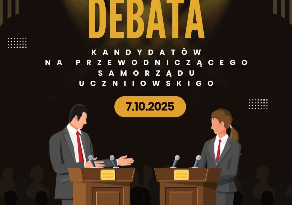 Debata kandydatów na przewodniczącego Samorządu Uczniowskiego w roku szkolnym 2025/26