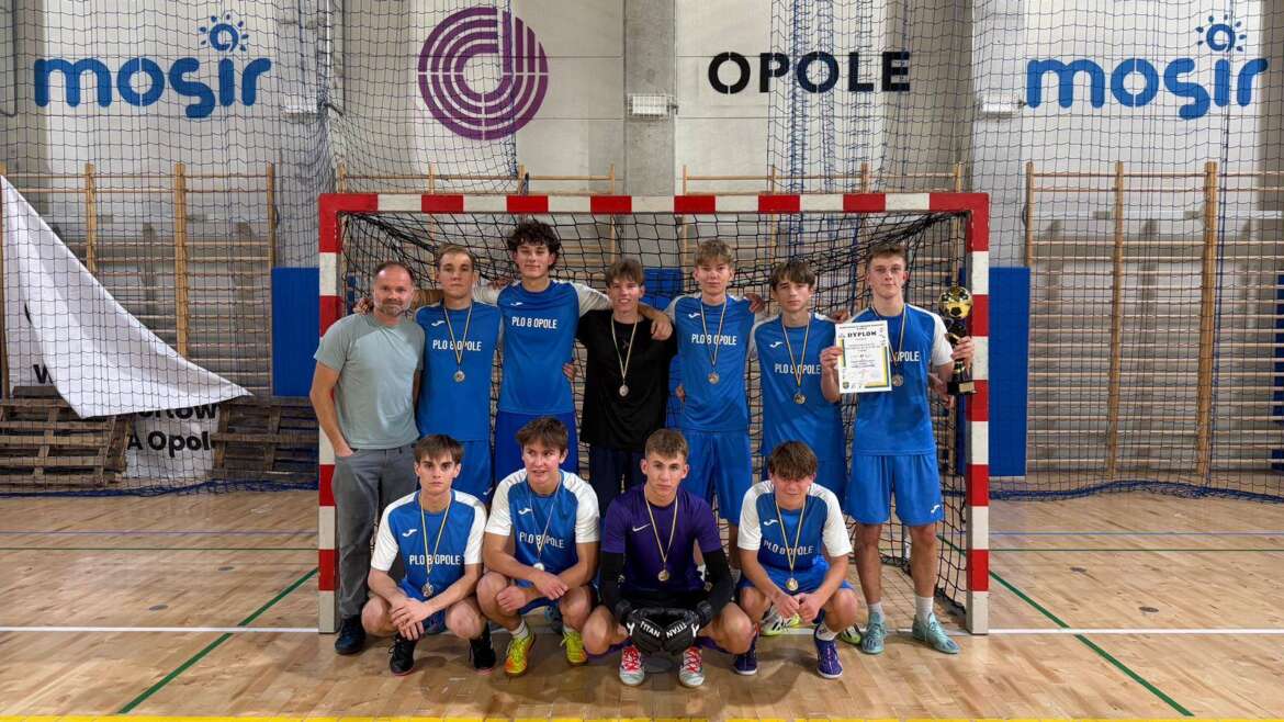 Wicemistrzostwo Miasta Opola w Futsalu męskiej reprezentacji szkoły