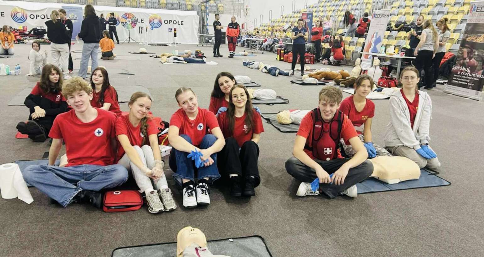 Nasz team na wczorajszym wydarzeniu w Stegu Arena, Opole w Rytmie Serca