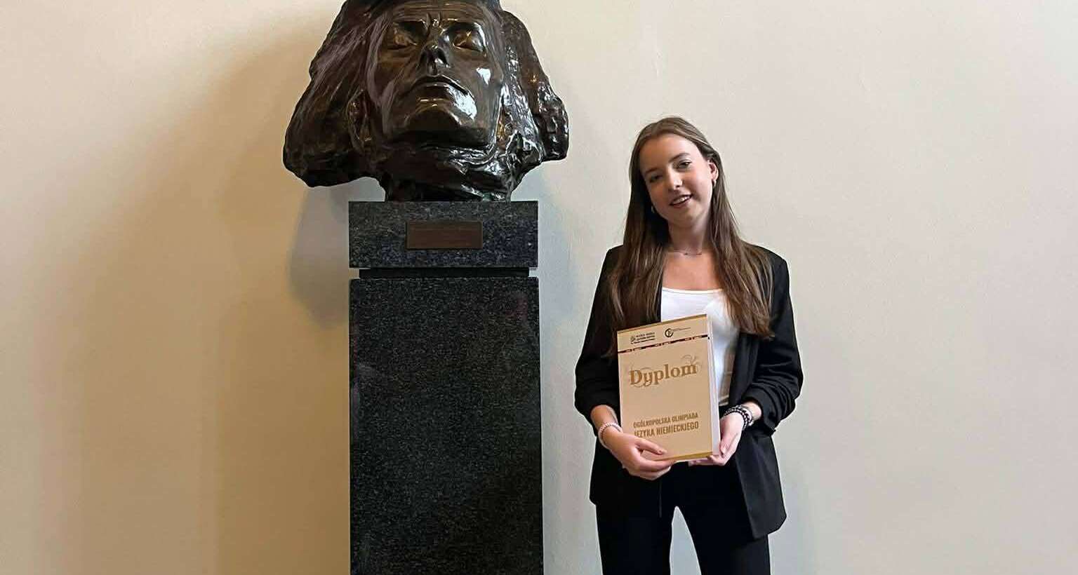 Maria Bartek została finalistką 49. Ogólnopolskiej Olimpiady Języka Niemieckiego