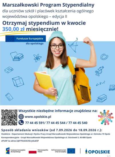 Stypendia dla uczniów szkół województwa opolskiego