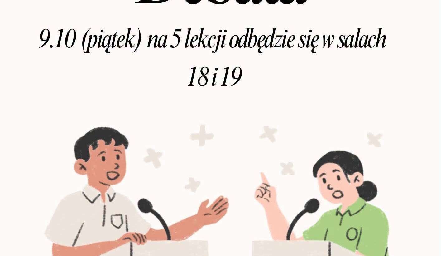 Debata kandydatów na przewodniczącego Samorządu Uczniowskiego